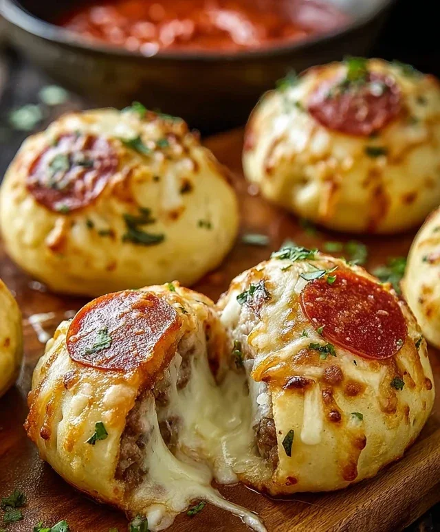 Cheesy Pizza Bombs