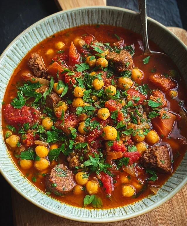 Beef Beef Chorizo Chickpea Stew