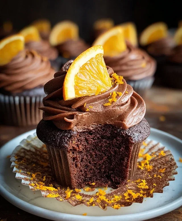 Orange Chocolate Cupcakes