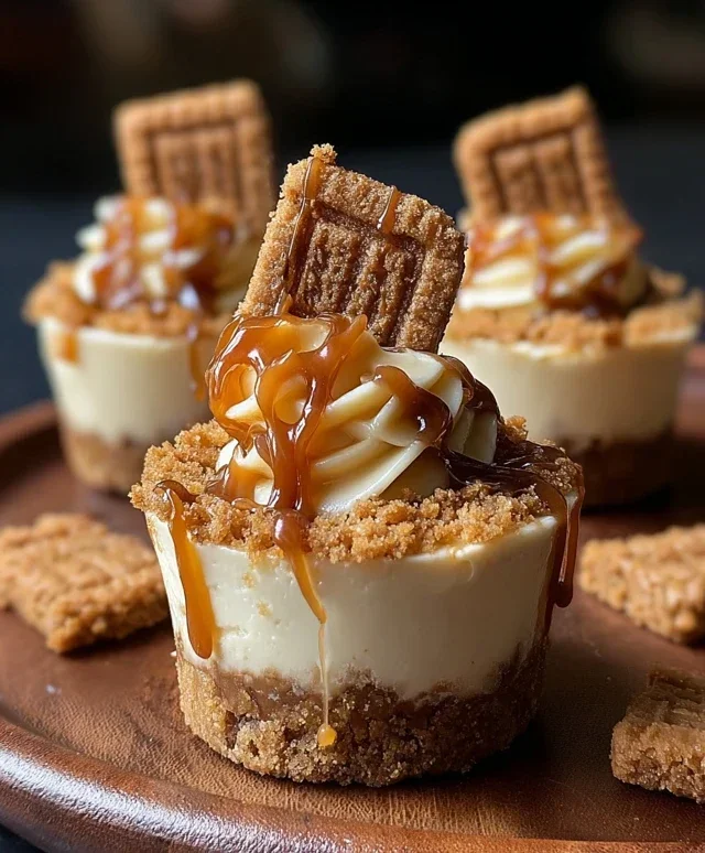 Mini Cookie Butter Cheesecake Cups