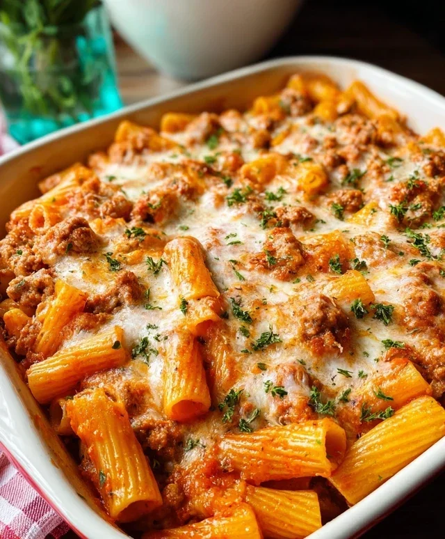 Baked Rigatoni with Sausage