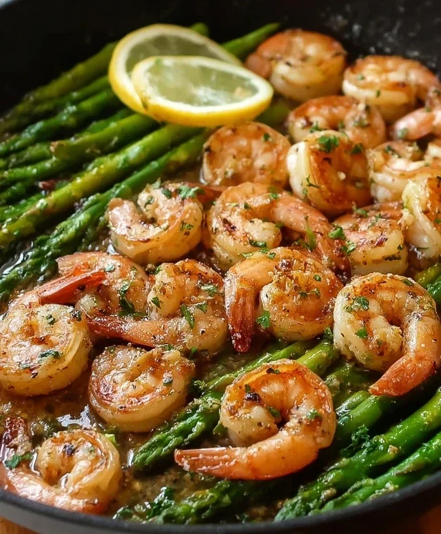 Lemon Garlic Shrimp and Asparagus (20-Minutes)
