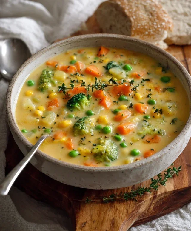 One-Pot Creamy Vegetable Soup