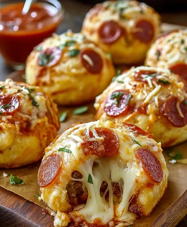 Cheesy Pizza Bombs