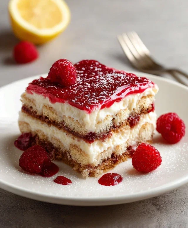 Raspberry Tiramisu