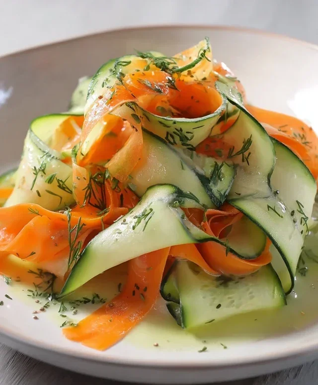 Carrot and Cucumber Ribbon Salad