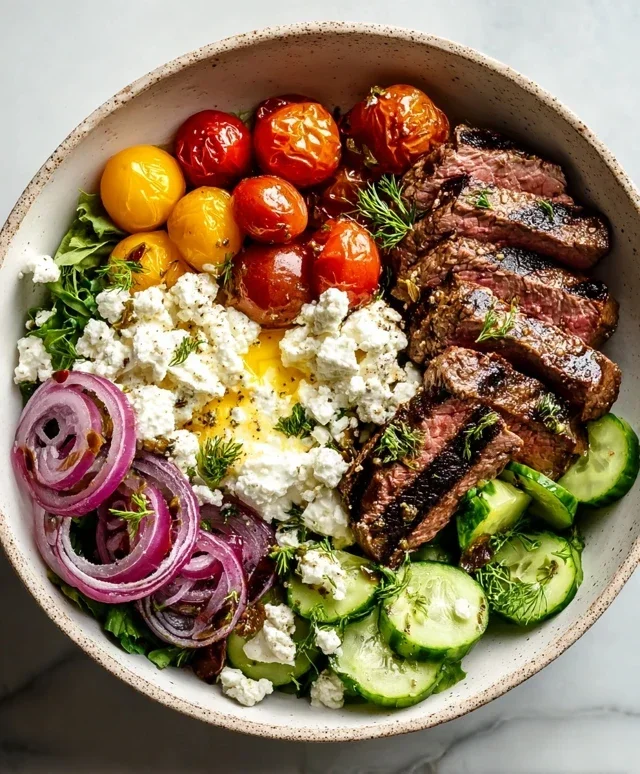 Mediterranean Steak Bowl Recipe