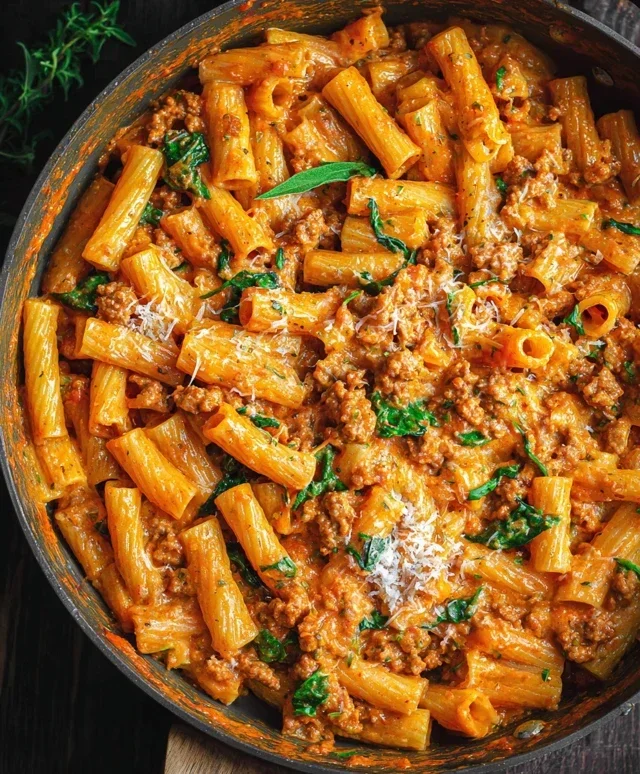 Creamy Sausage Rigatoni (One-Pan, 30-Minute Meal)