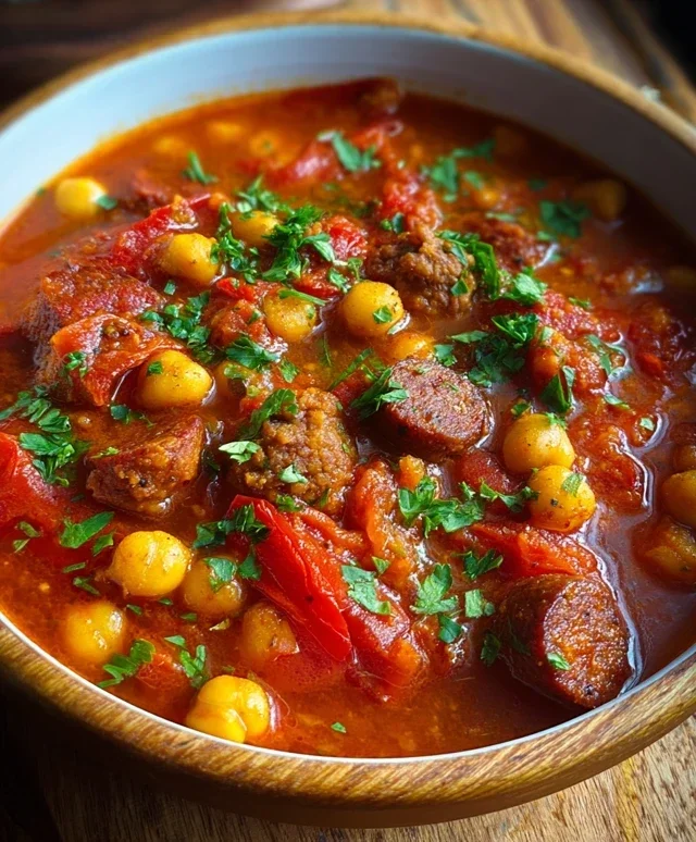 Beef Beef Chorizo Chickpea Stew