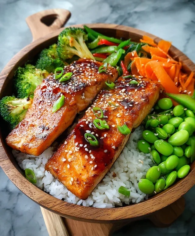 Meal Prep Teriyaki Salmon Rice Bowls