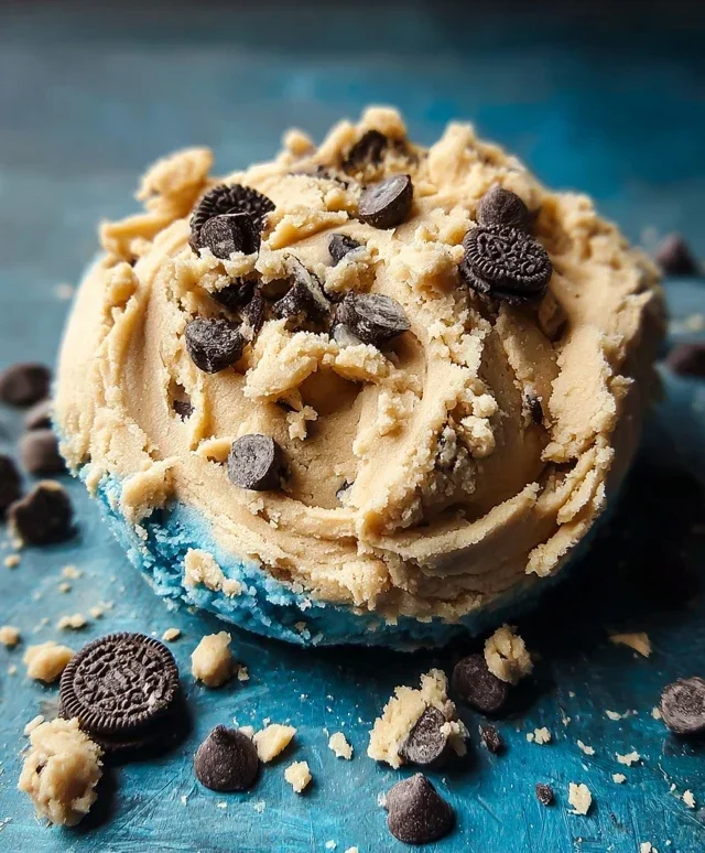 Cookie Monster Edible Cookie Dough