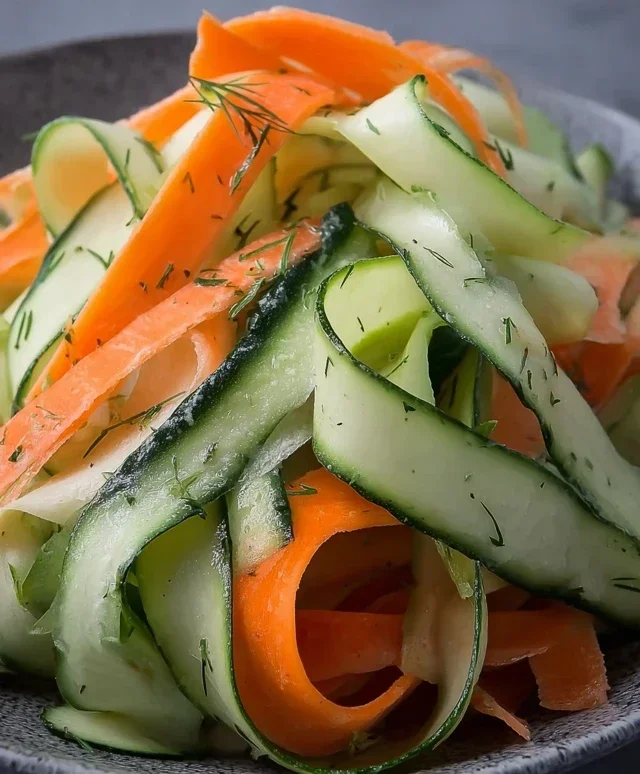 Carrot and Cucumber Ribbon Salad
