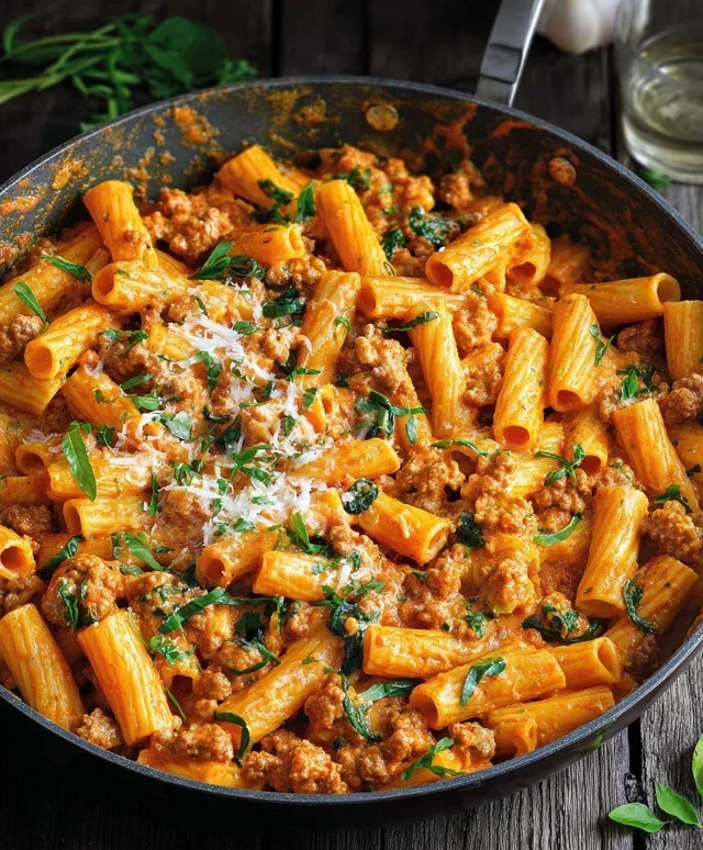 Creamy Sausage Rigatoni (One-Pan, 30-Minute Meal)