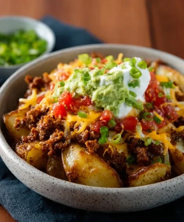Loaded Potato Taco Bowl