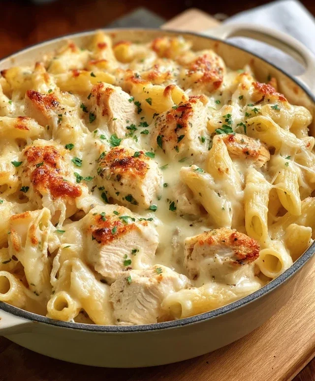 Chicken Alfredo Bake