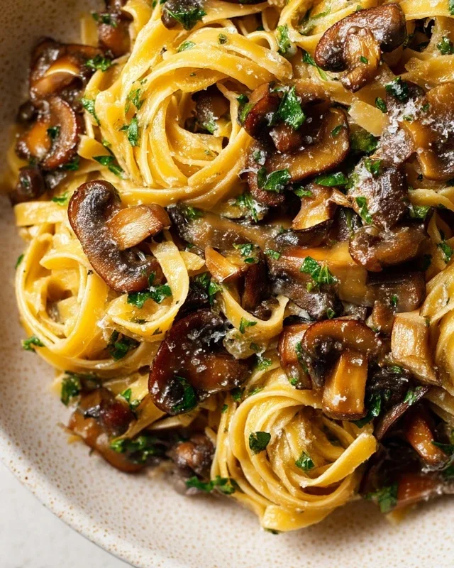 Garlic Mushroom Pasta