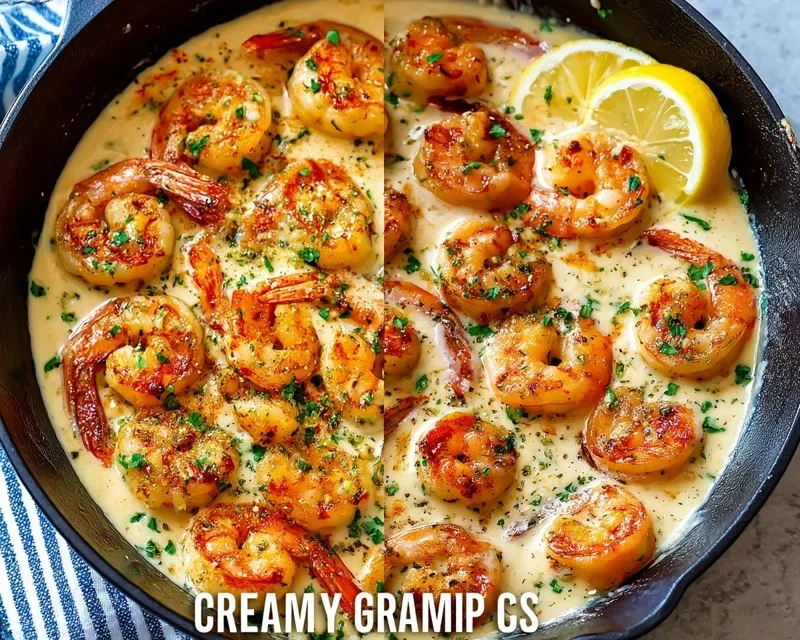 Creamy Garlic Shrimp (15 mins)