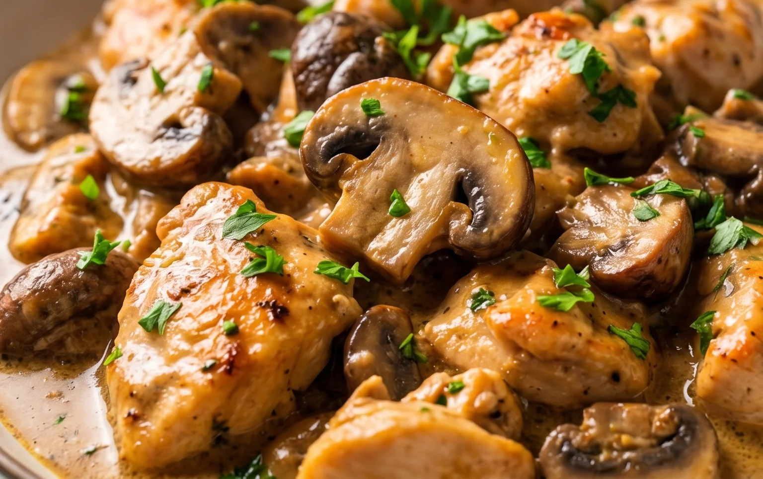Creamy Mushroom Chicken Recipe