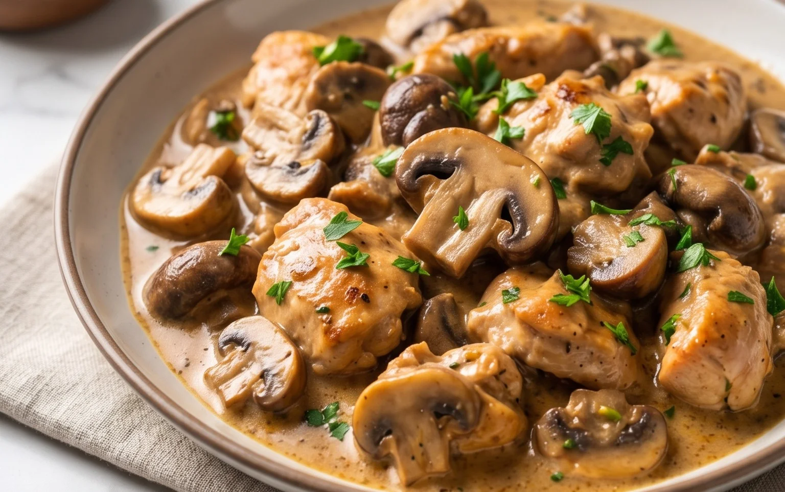 Creamy Mushroom Chicken Recipe