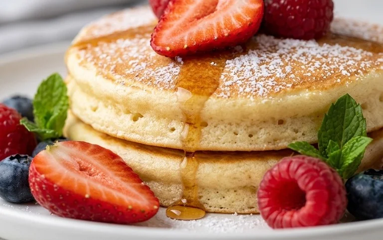 Fluffy Japanese Soufflé Pancakes