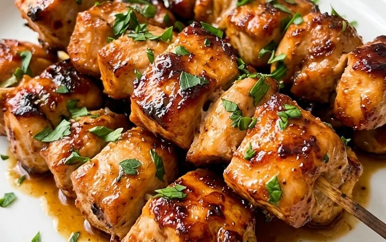 Air Fryer Chicken Skewers (VIDEO)