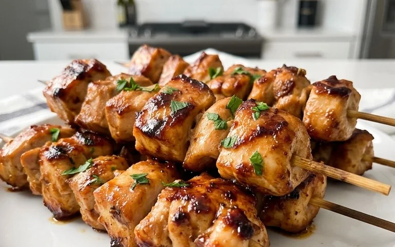 Air Fryer Chicken Skewers (VIDEO)