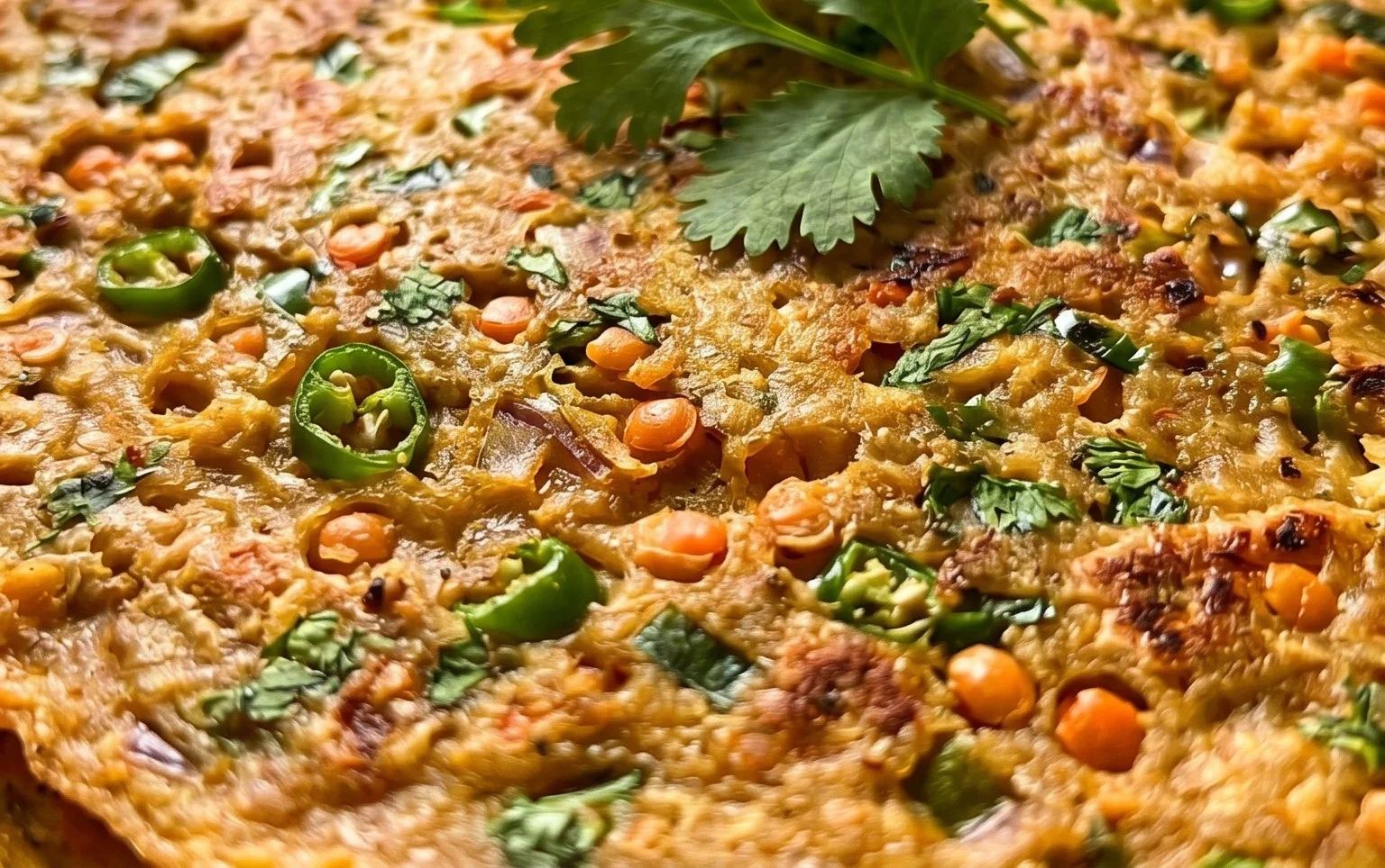 Masoor Dal Chilla | Savory Red Lentil Pancakes