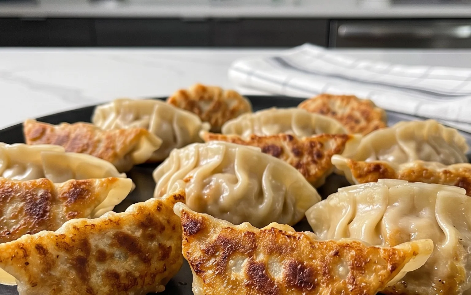 Chicken Potstickers (Pan Fried Dumplings)