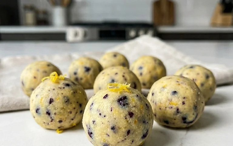LEMON BLUEBERRY TRUFFLES