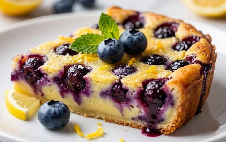 Lemon Blueberry Clafoutis
