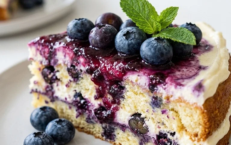 Nova Scotia Blueberry Cream Cake