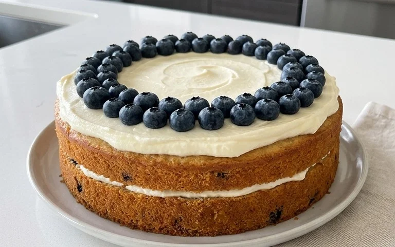 Nova Scotia Blueberry Cream Cake