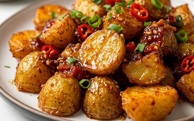 Crispy Honey Chilli Potatoes