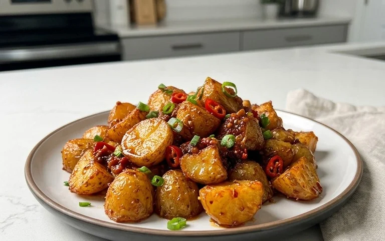 Crispy Honey Chilli Potatoes