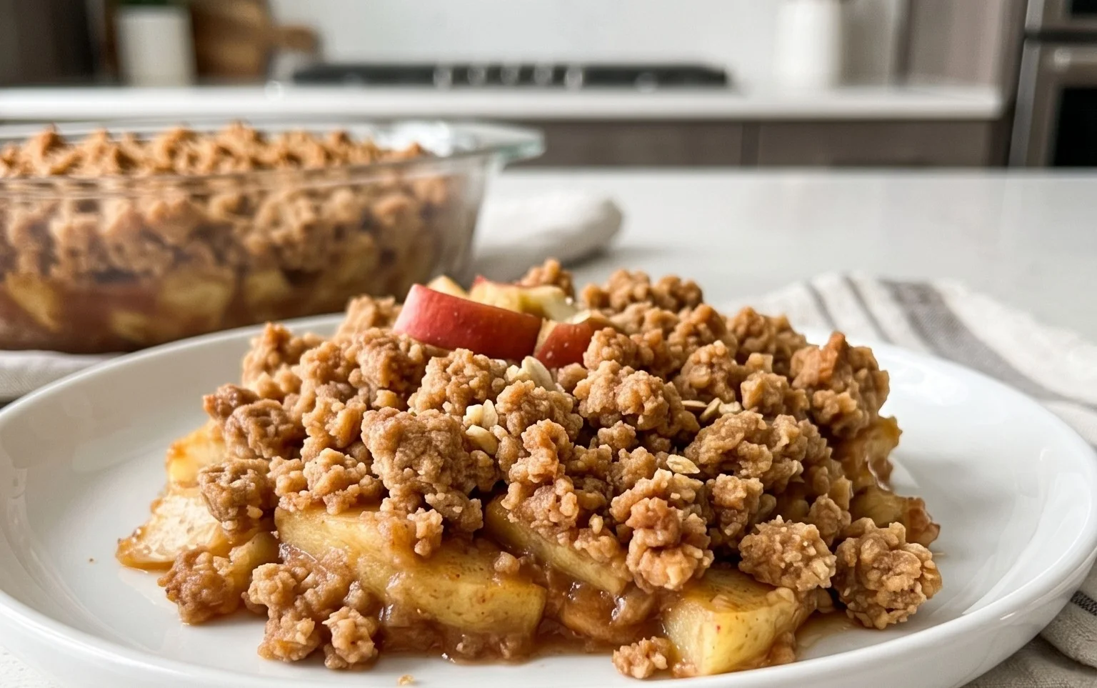 Healthy Breakfast Apple Crum extractble