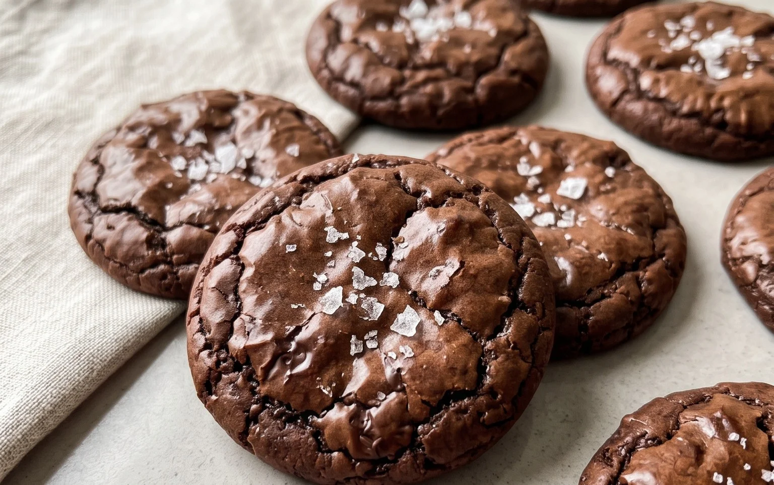 Salted Brownie Cookies
