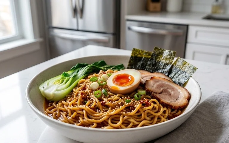 Easy Saucy Ramen Noodles