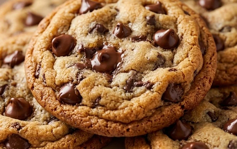 Crispy and Chewy Chocolate Chip Cookies