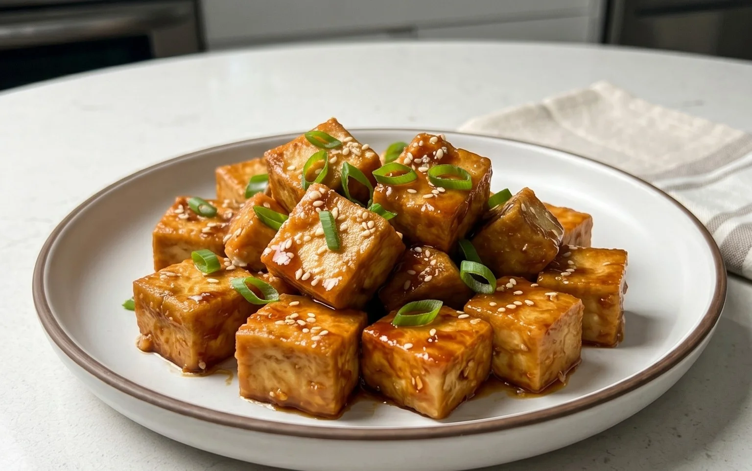 Honey Garlic Tofu