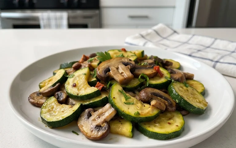 Skillet Zucchini and Mushrooms