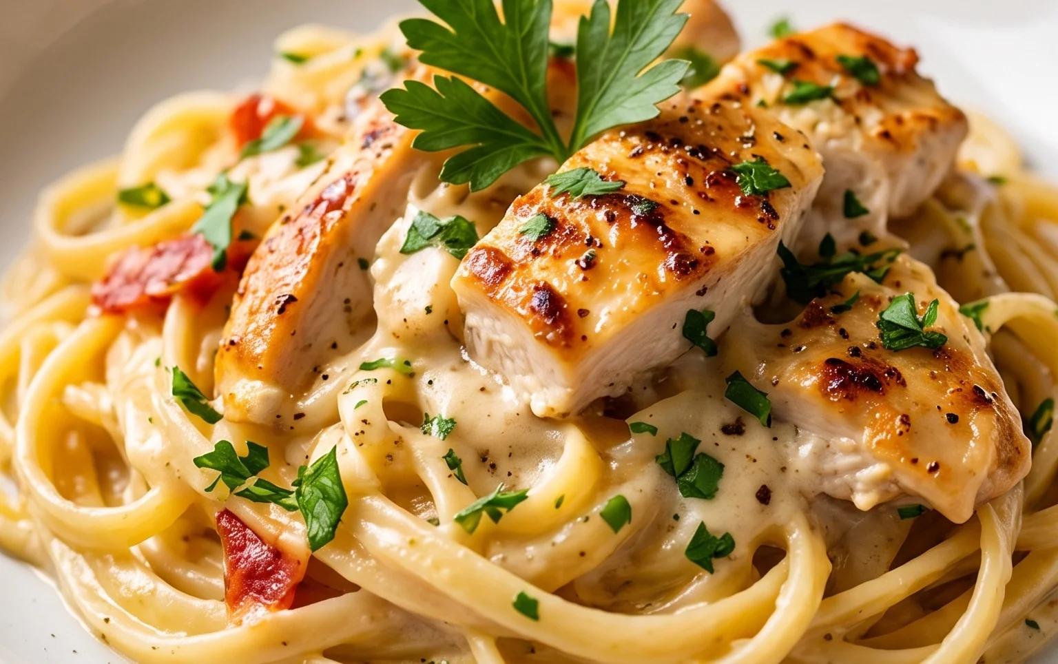 Low Calorie Chicken Alfredo