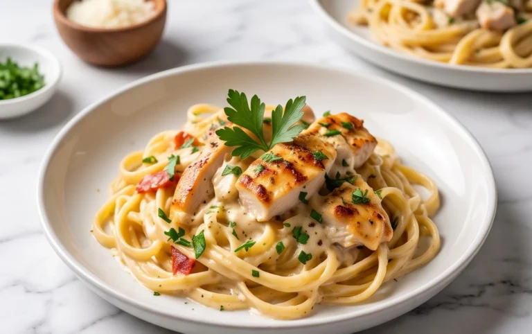 Low Calorie Chicken Alfredo
