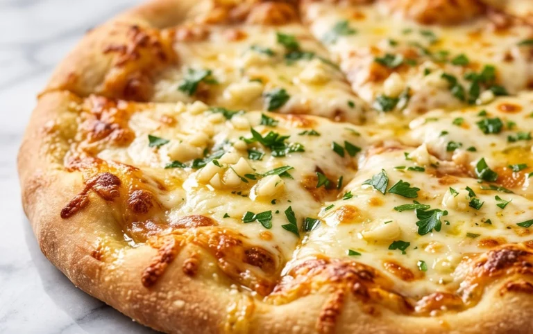 buttery garlic pizza