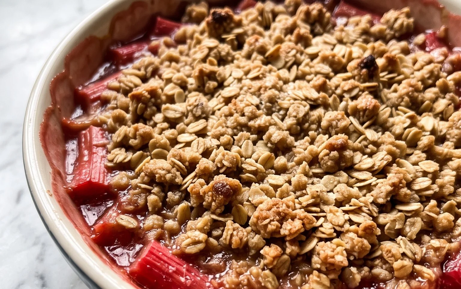 Easy Rhubarb Crisp