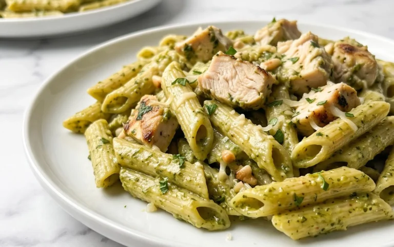Creamy Chicken Pesto Pasta
