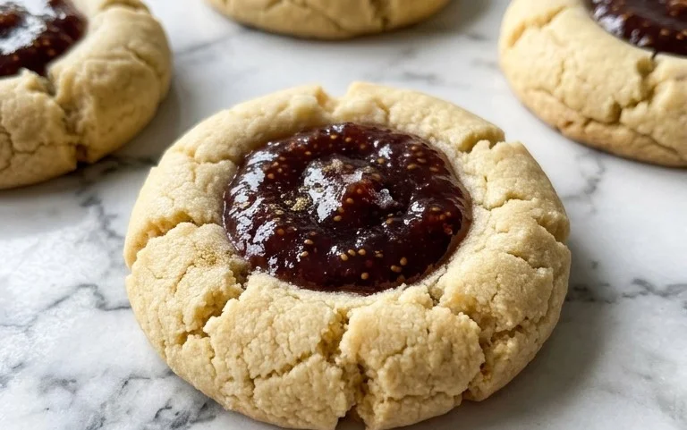 Cardamom Fig Thumbprint Cookies