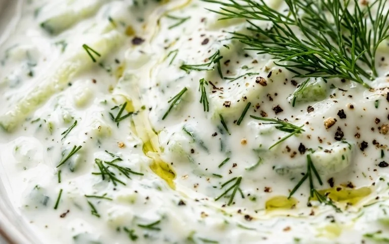 Cucumber Dip with Sour Cream and Dill