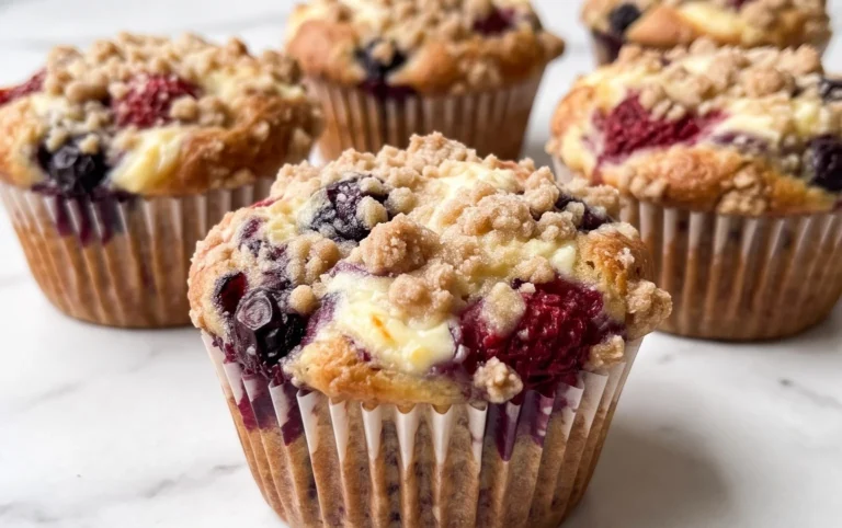 Berry Cream Cheese Muffins