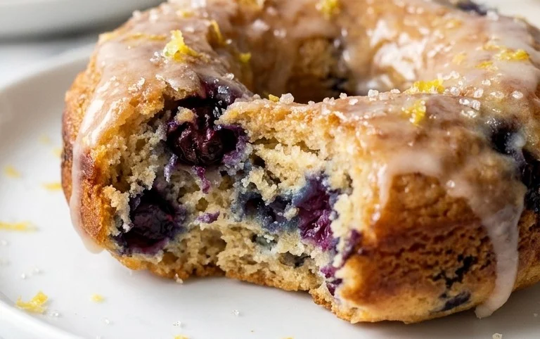 Blueberry Cake Donuts
