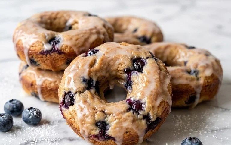 Blueberry Cake Donuts